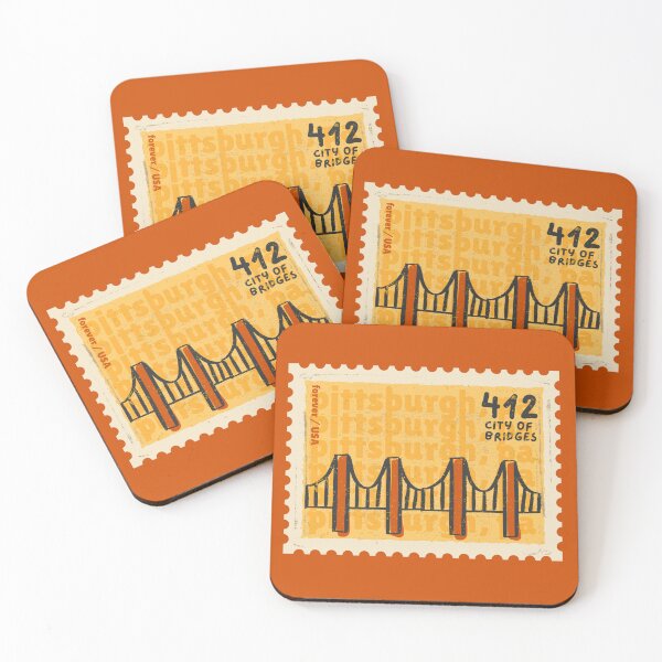 Item preview, Pittsburgh, City of Bridges - postage stamp designed and sold by expressivelyEZ.