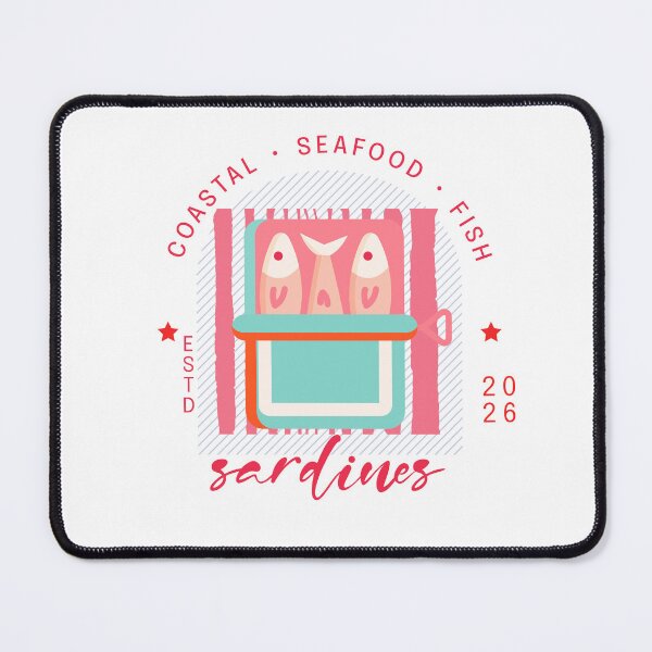 Item preview, Sardines Seafood Lovers Stamp designed and sold by Dreambigdigital.