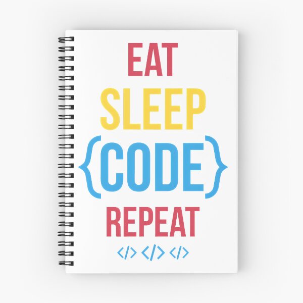 Item preview, Eat Sleep {Code} Repeat Funny Notch Style Coder T-Shirt Design designed and sold by Zenith Design.