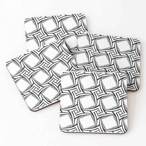 Item preview, Black and white graphic pattern designed and sold by Poplartree.