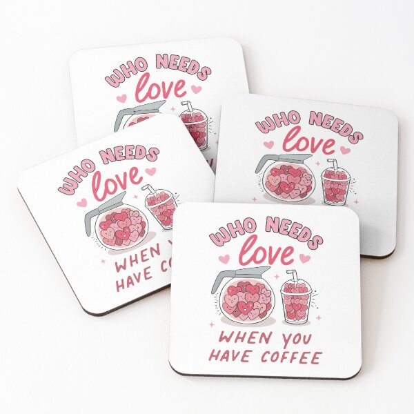 Item preview, who needs love when you have coffee - funny caffeine heart design designed and sold by JinxyArtistry.