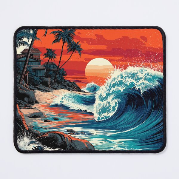 Item preview, Graphic Ocean Wave Tattoo designed and sold by Retro Type.