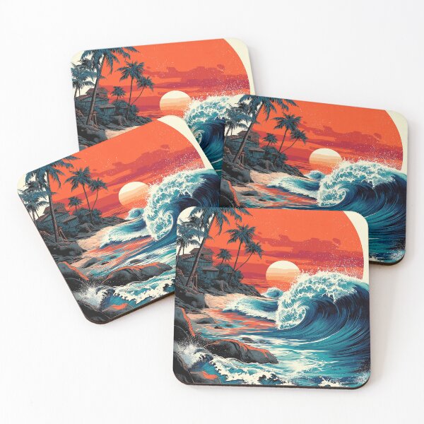 Item preview, Graphic Ocean Wave Tattoo designed and sold by Retro Type.