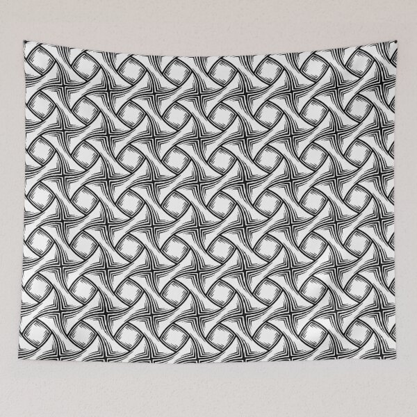 Item preview,  Black and white graphic pattern designed and sold by Poplartree.
