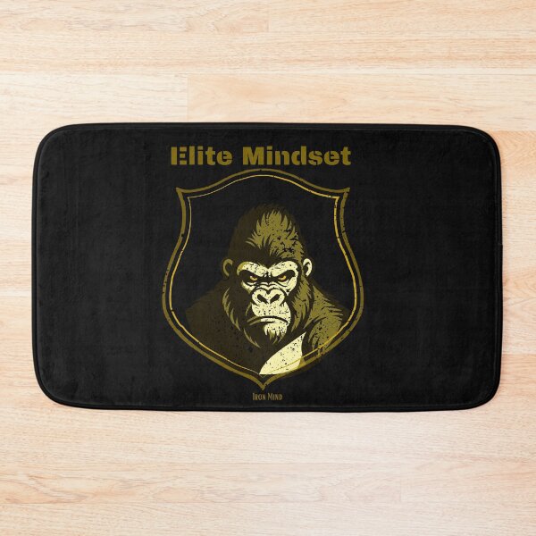 Item preview, Alpha Mindset Gorilla – Primal Strength Motivational Crest Design designed and sold by Aquarius-club.