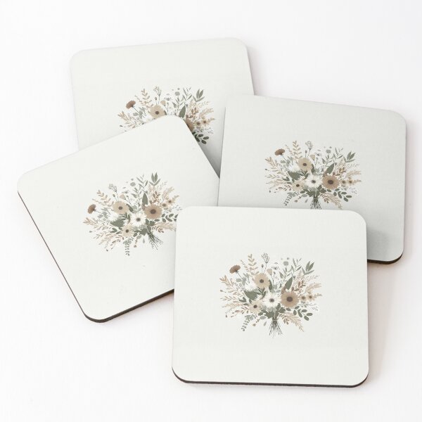 Item preview,  Neutral Tones Wildflower Bouquet Aesthetic designed and sold by CreativeIAV.