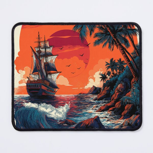 Item preview, High-Contrast Coastline designed and sold by Retro Type.