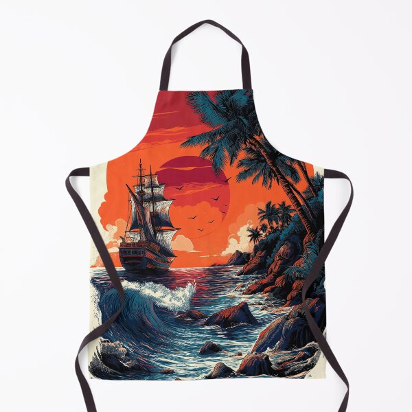 Item preview, High-Contrast Coastline designed and sold by Retro Type.