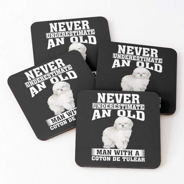 Item preview, Never Underestimate an Old Man with Coton de Tulear designed and sold by CosmoKitsch.