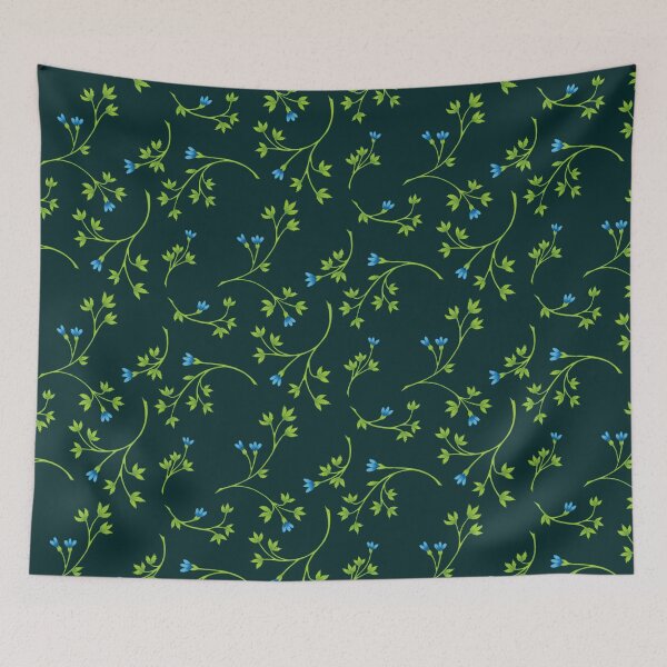 Item preview, Dainty green leafy designs designed and sold by Poplartree.