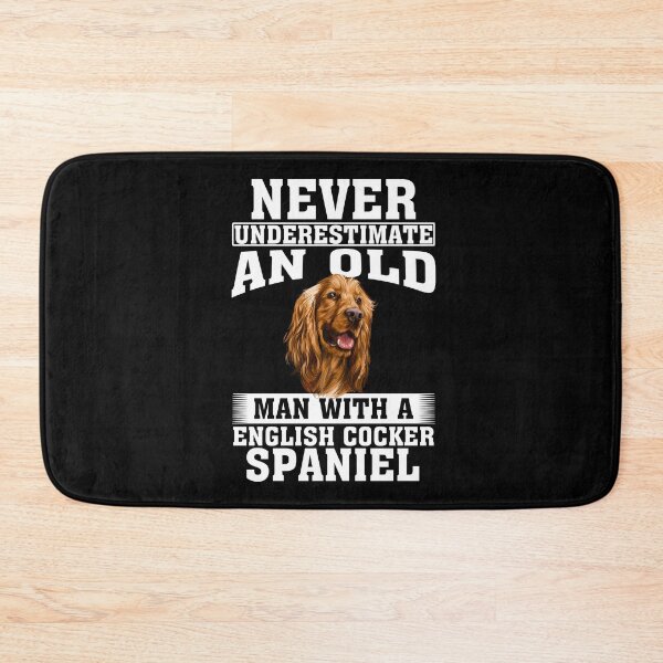 Item preview, Never Underestimate an Old Man with English Cocker Spaniel designed and sold by CosmoKitsch.