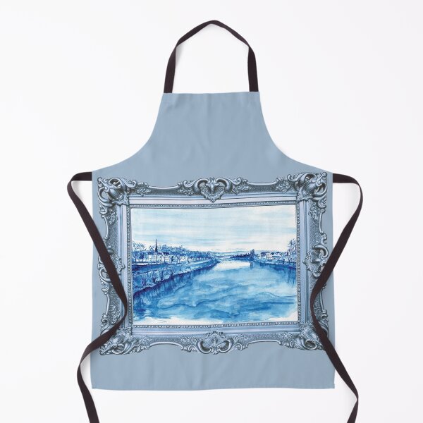 Item preview,  river banks, romantic blue landscape designed and sold by Mevissart.