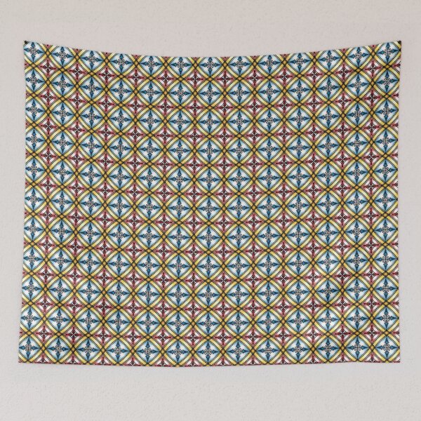Item preview, Tessellated pattern of blue, red and yellow designed and sold by Poplartree.