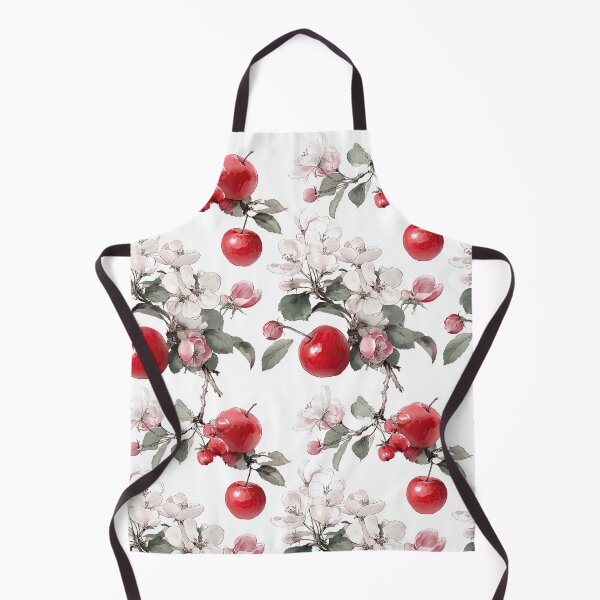 Item preview, Red Apples on Branch with Pink Flowers designed and sold by Piotrek0001.