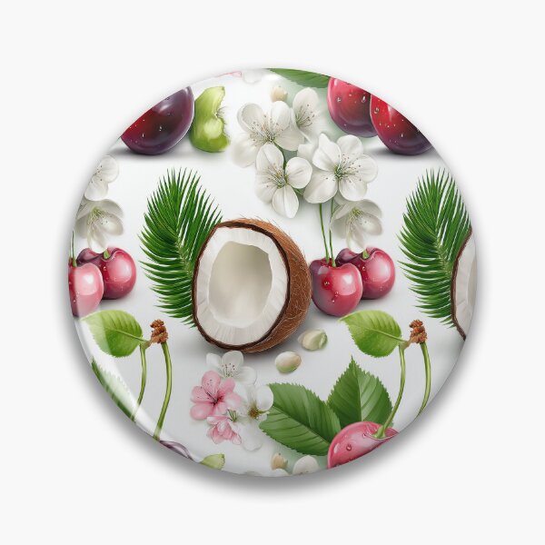 Item preview, Realistic Cherries Coconut and Flowers Mix designed and sold by Piotrek0001.