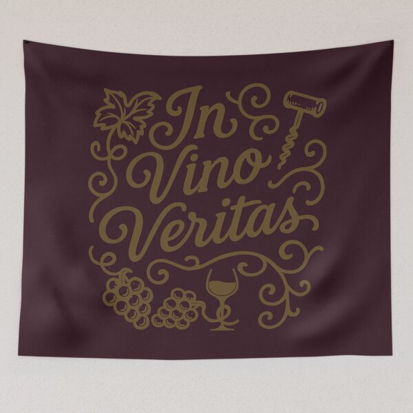 Item preview, In Vino Veritas - In Wine There is Truth - Latin Quote designed and sold by Alexaltay.
