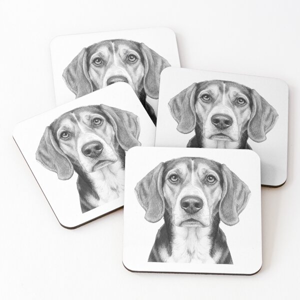 Item preview, Handsome Coonhound – Detailed Line Art Portrait designed and sold by furrydrool.