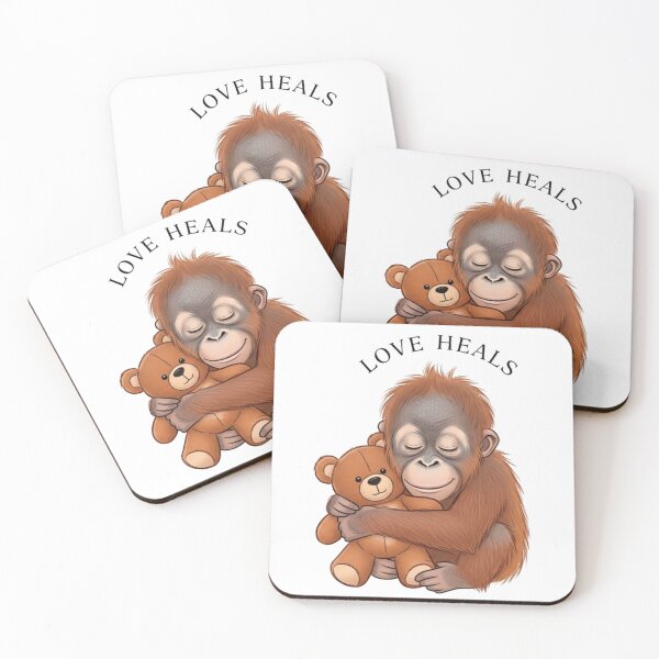 Item preview, Punch the Orangutan – Love Heals designed and sold by FlamaC.