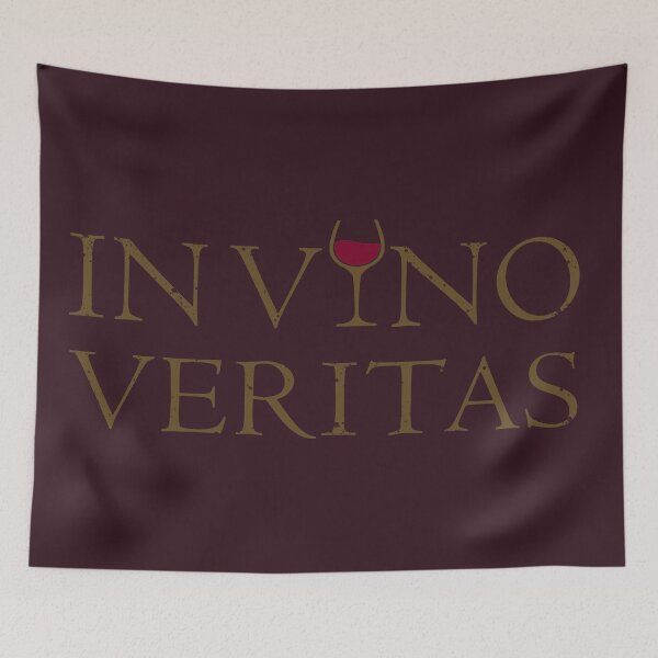 Item preview, In Vino Veritas Latin quote designed and sold by Alexaltay.