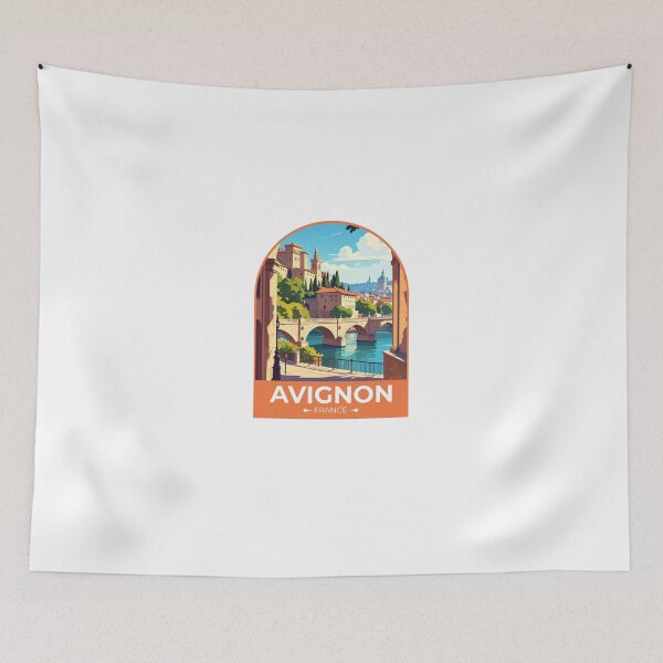 Item preview, Avignon France Travel Sticker designed and sold by TulipaGraphics.