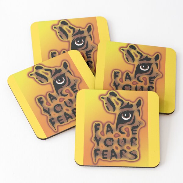Item preview, positive affirmation: Face your fears, tiger eye designed and sold by Mevissart.