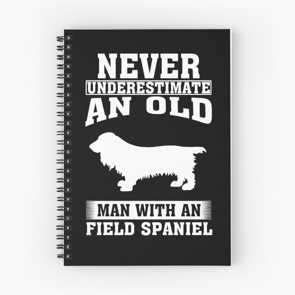 Item preview, Never Underestimate an Old Man with Field Spaniel designed and sold by CosmoKitsch.