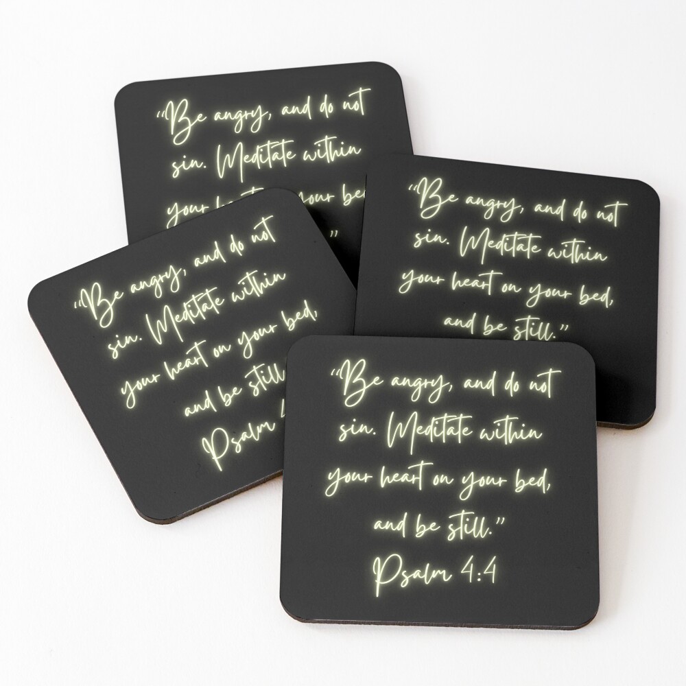 Vista previa del artículo con la obra «Posavasos (lote de 4)», diseñado y vendido por Holy-Scripture.