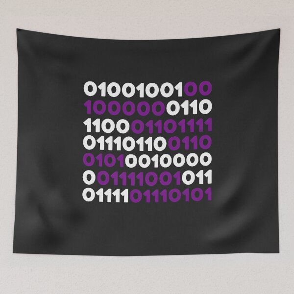 Item preview, Binary Code Matrix Rain Notch Style Hacker Aesthetic T-Shirt designed and sold by Zenith Design.