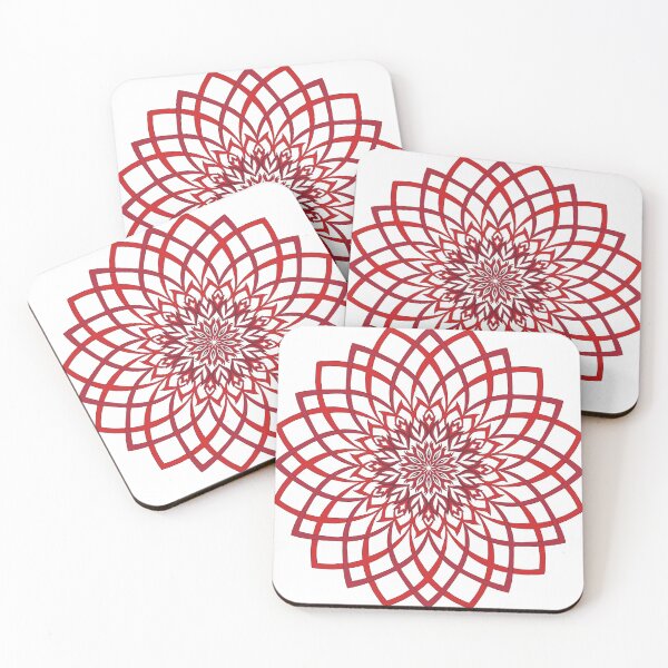 Item preview, Red mandala designed and sold by Poplartree.