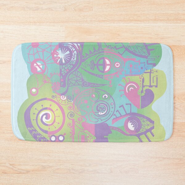 Item preview, cyberpunk Acid clouds, Gradients with the bionic head designed and sold by Mevissart.