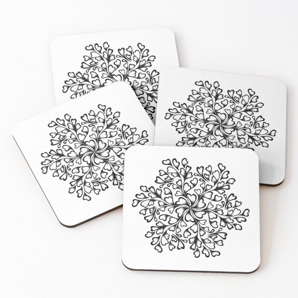 Item preview, Black and white foliage design designed and sold by Poplartree.