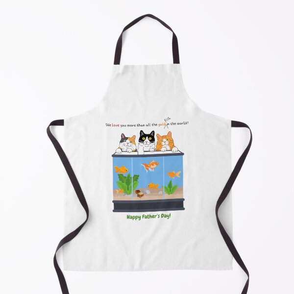 Item preview, Father's Day Cats Love More Than Gold Fish designed and sold by MYCatStuff.