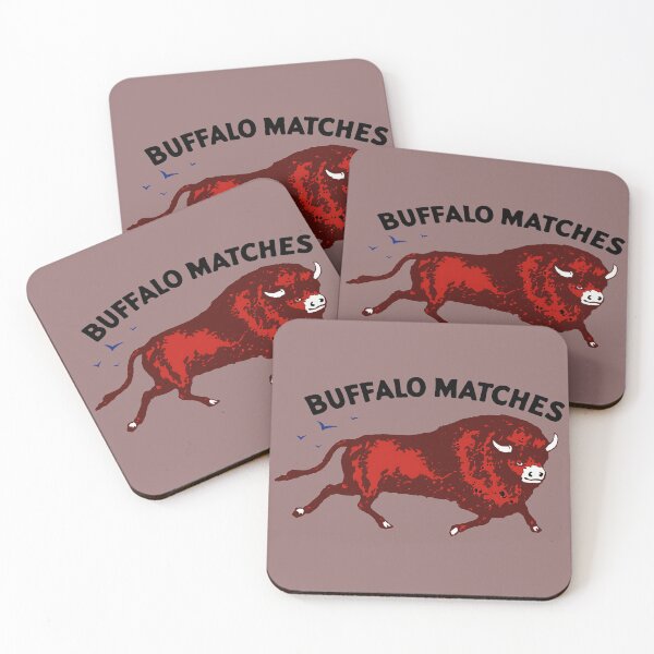 Item preview, Buffalo Matches - vintage safety matchbox designed and sold by Corinne Alexa Jackson.
