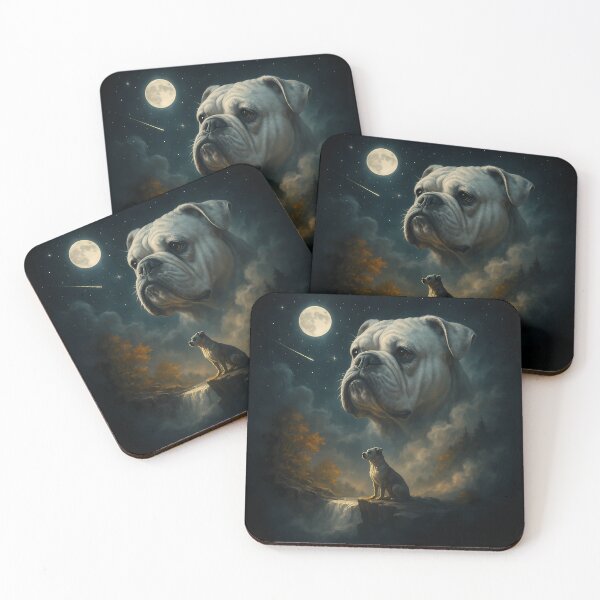 Item preview, Bulldog Spirit Under Moonlight - Dog Lover designed and sold by ZBIFBOUETLA.