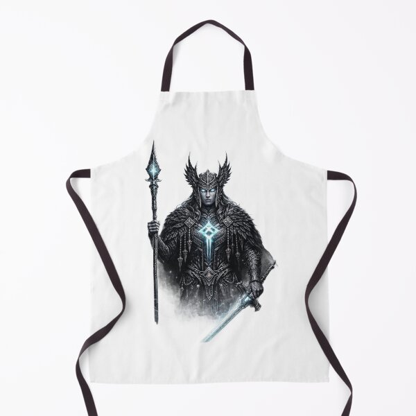 Item preview, Nordic Ice Warrior Queen – Dark Fantasy Art designed and sold by HejStudio.