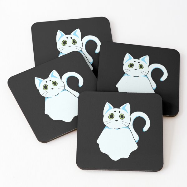 Item preview, Juniper the ghost kitty designed and sold by screaming-wisp.