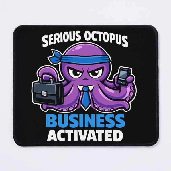 Item preview, Serious Octopus Business Activated – Funny Corporate Office Humor designed and sold by FamaPod.