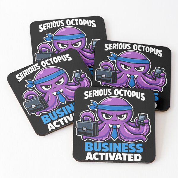 Item preview, Serious Octopus Business Activated – Funny Corporate Office Humor designed and sold by FamaPod.