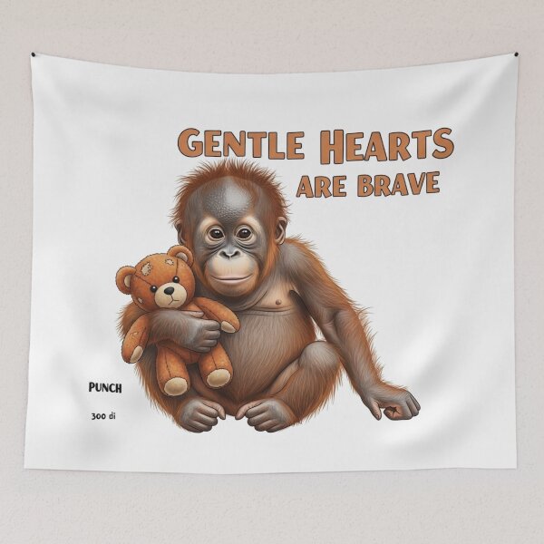 Item preview, Punch the Orangutan – Gentle Hearts Are Brave 2 designed and sold by FlamaC.