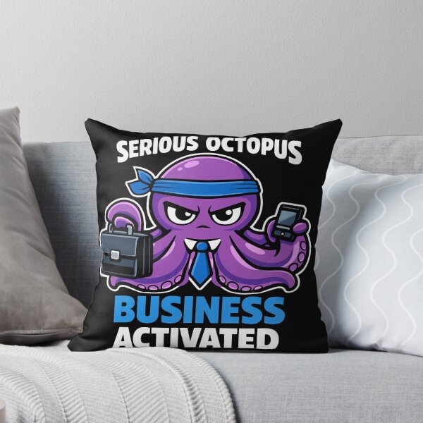 Item preview, Serious Octopus Business Activated – Funny Corporate Office Humor designed and sold by FamaPod.