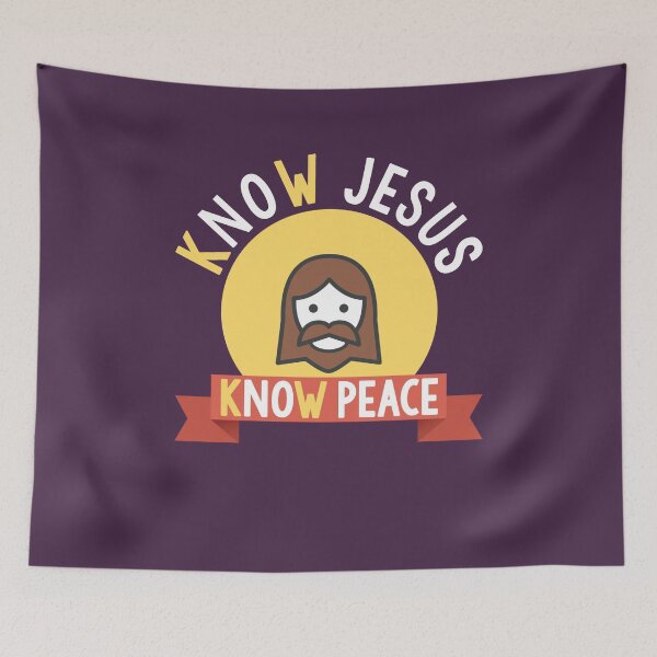 Item preview, Christian Shirt Know Jesus Know Peace No Jesus No Peace designed and sold by trendo.