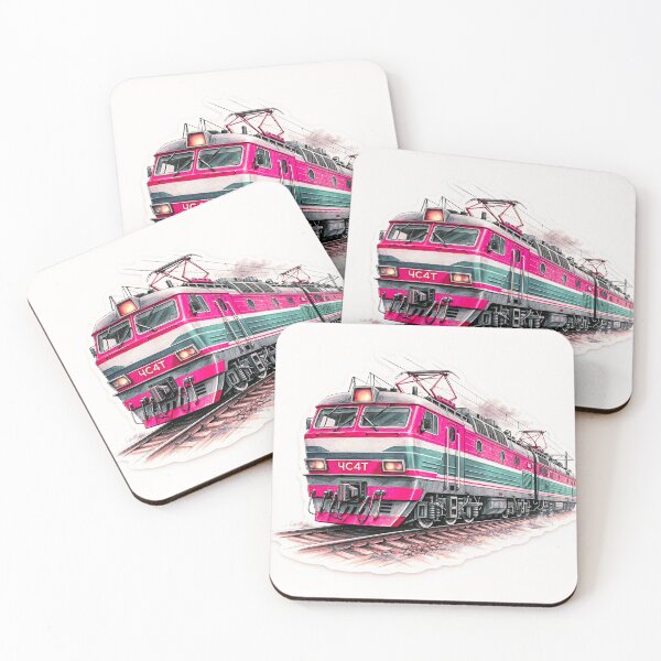 Item preview, ChS4T Electric Locomotive – Two-Section Colored Pencil Illustration designed and sold by Felixuss.