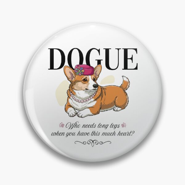 Item preview, Corgi DOGUE - Funny Fashion Dog Art designed and sold by KojourinArt.