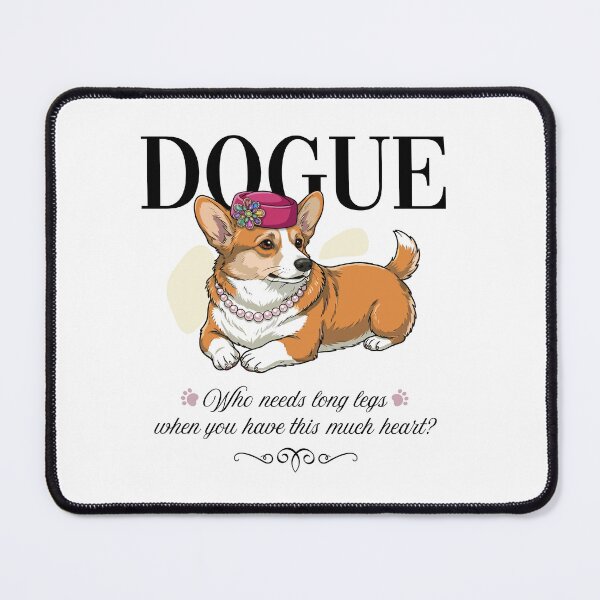 Item preview, Corgi DOGUE - Funny Fashion Dog Art designed and sold by KojourinArt.