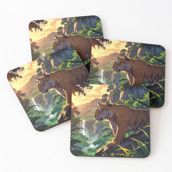 Item preview, Tiger Watches over his Jungle Kingdom designed and sold by Aesthetic Visuals.