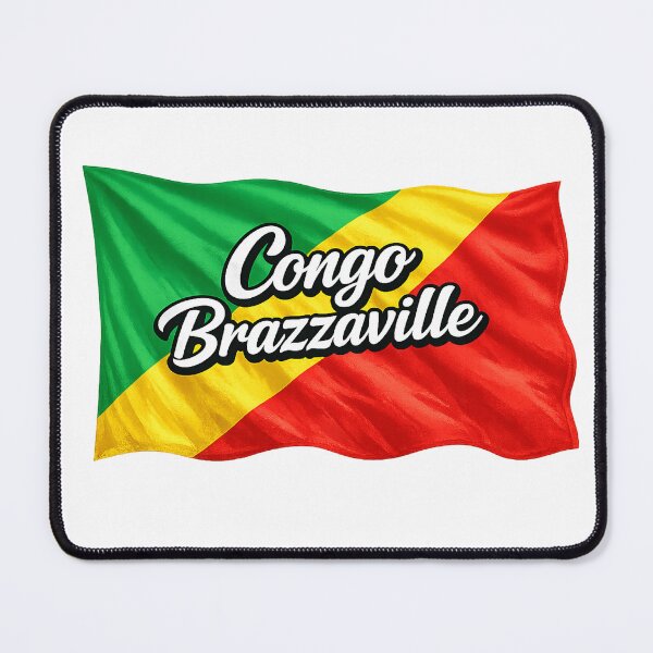 Item preview, Congo Brazzaville Waving Flag Design – Republic of the Congo Pride Graphic designed and sold by GarnerSupplyCo.