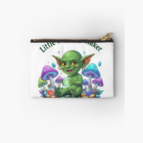 Item preview, Little Mischief Maker Cute Goblin Fantasy Illustration – Magical Mushroom Art designed and sold by YK SHOP.