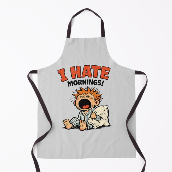 Item preview, I Hate Mornings Retro Cartoon Baggy Fit Graphic designed and sold by faridman.