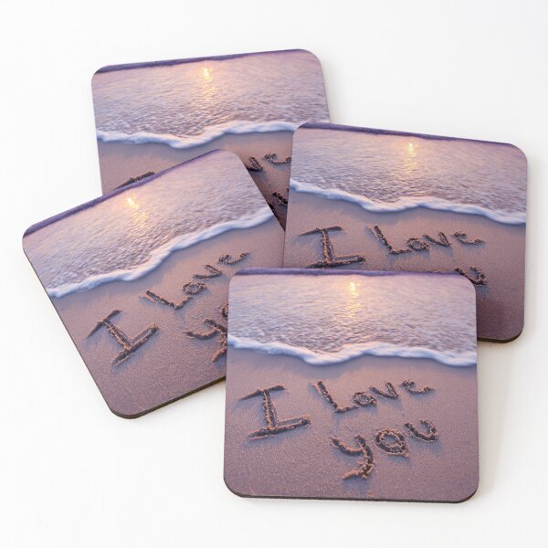 Item preview, I Love You Script In Vibrant Purple Sunset designed and sold by chase-thewave.
