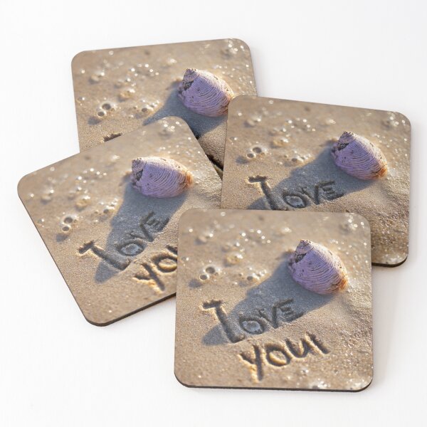 Item preview, I Love You Beach Sand With Purple Snail Shell designed and sold by chase-thewave.